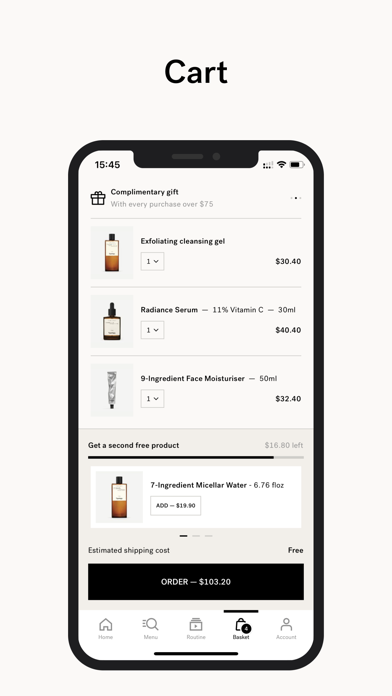 Typology Paris - Skincare Screenshot