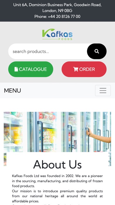 Kafkas Foods Ltd Screenshot