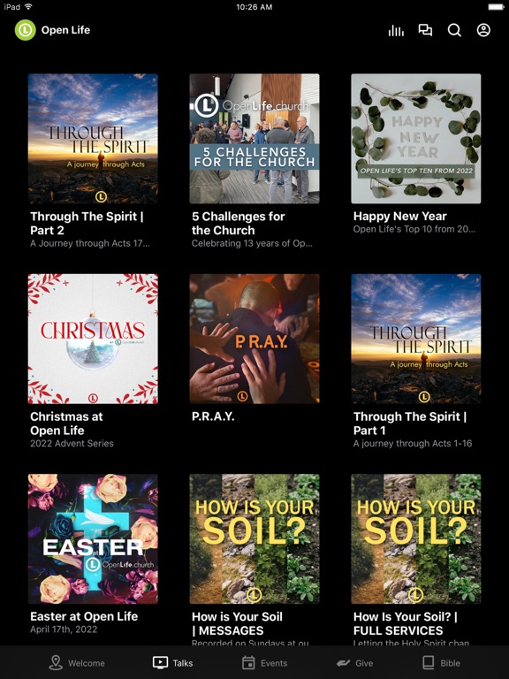 Open Life Church iPad screenshot 2 - Lifestyle app