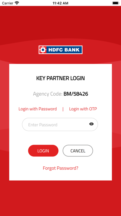 HDFC Deposit Key Partners Screenshot