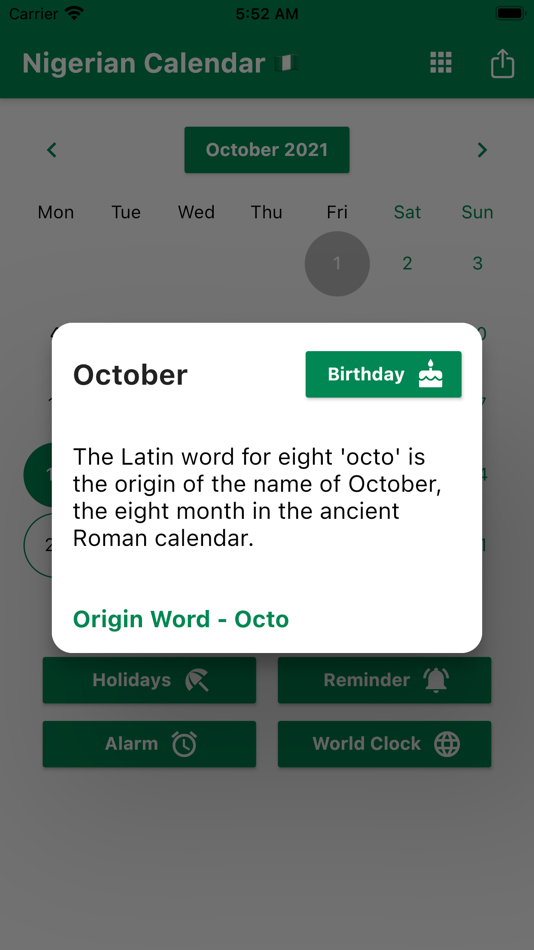#6. Nigerian Calendar 2024 (iOS) โดย: Teferi Aleme