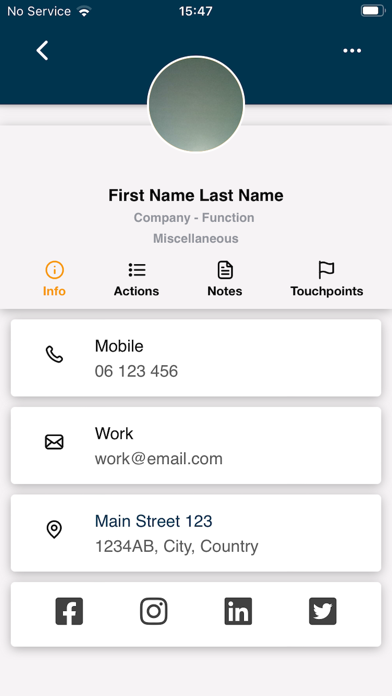 Hunter CRM Screenshot