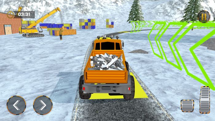 Snow Heavy Construction Game