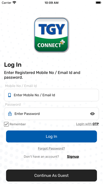 TGY Connect Plus Screenshot
