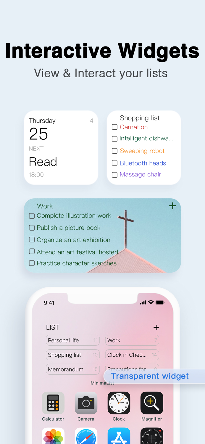 MinimaList To Do List andWidget
