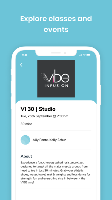 Vibe Fitness Inc Screenshot