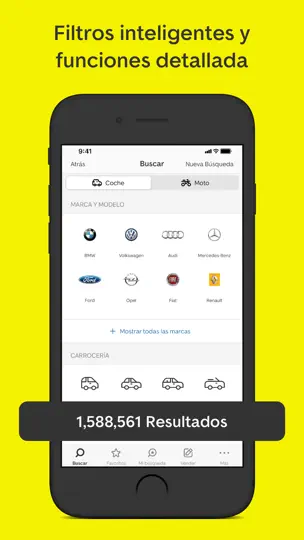 Captura de pantalla de AutoScout24: Mercado De Coches en iPhone 4