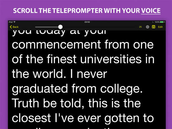 Screenshot #4 pour Voice Teleprompter PRO