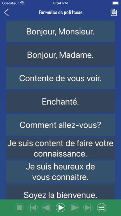 Screenshot #2 pour Phrase française