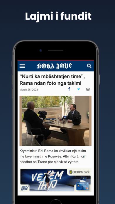 Gazeta Koha Jone Screenshot