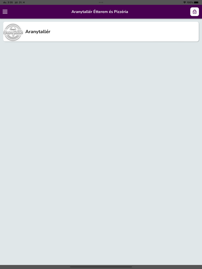 Aranytallér Étterem and Pizzéria