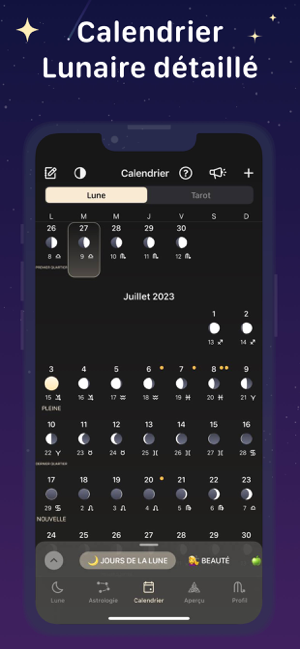 ‎MoonX: Calendrier lunaire Capture d'écran