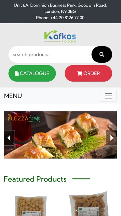 Kafkas Foods Ltd Screenshot