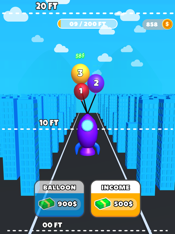 Screenshot #4 pour Balloon Rise Merge