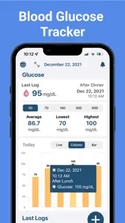 blood glucose tracker sugar iphone screenshot 1