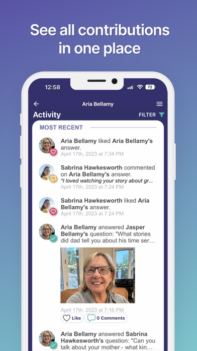 Novella: Share Family Stories Screenshot