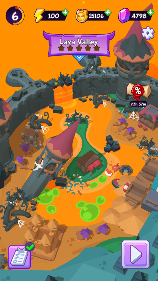 #5. Hell Merge (iOS) Podle: Becube Co Ltd