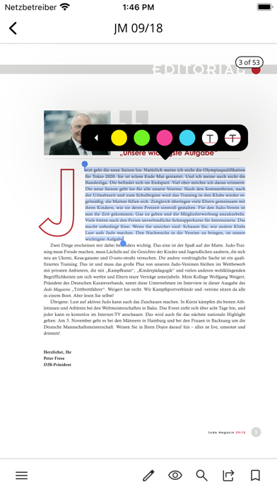 Judo Magazin Screenshot