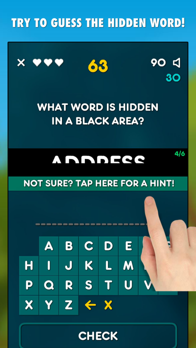 Screenshot #1 pour Hidden Word Game