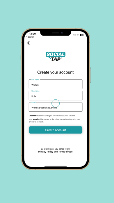 Social Tap NFC Screenshot
