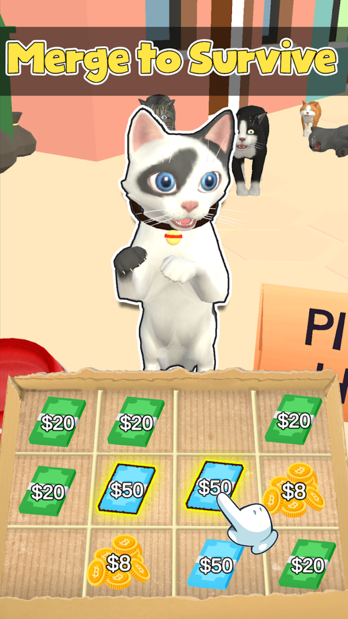 Cat Life Merge Money