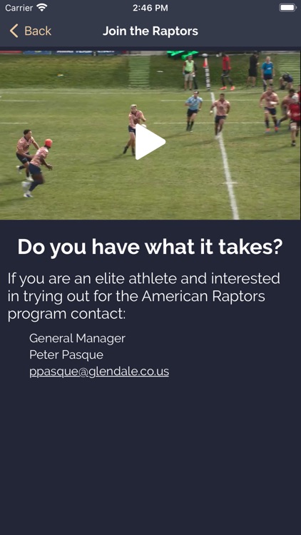 American Raptors Rugby screenshot-4