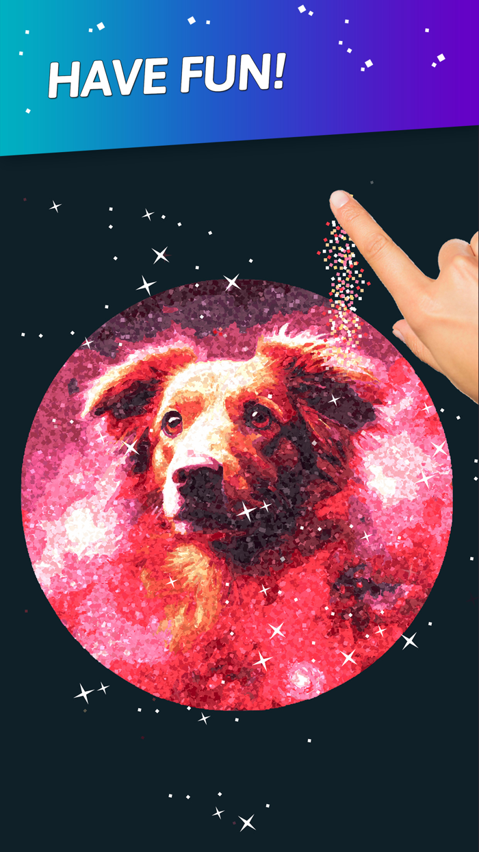 Glitty - color glitter art