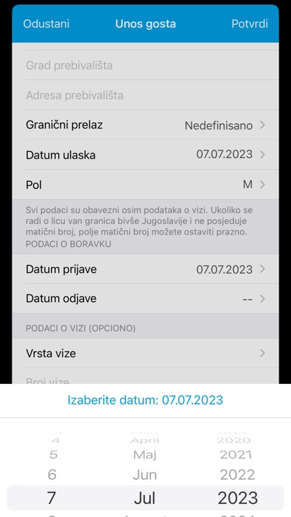 Prijava boravka screenshot-4