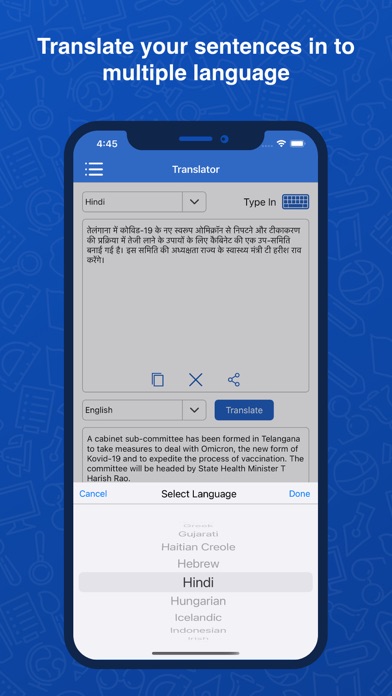 Hindi Dictionary: Translator Screenshot
