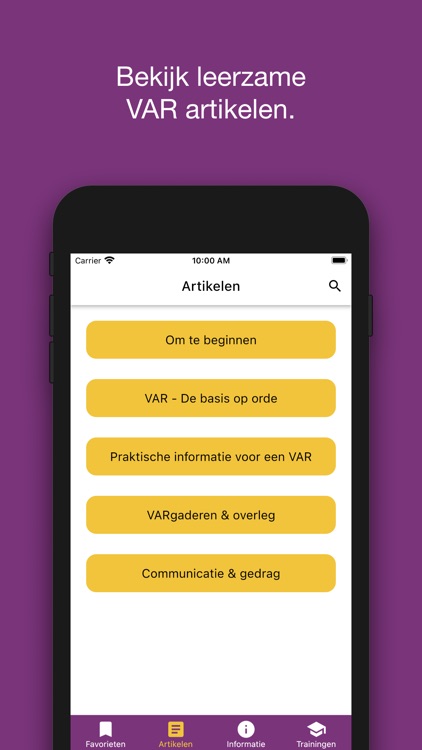 Zetje VAR op de kaart