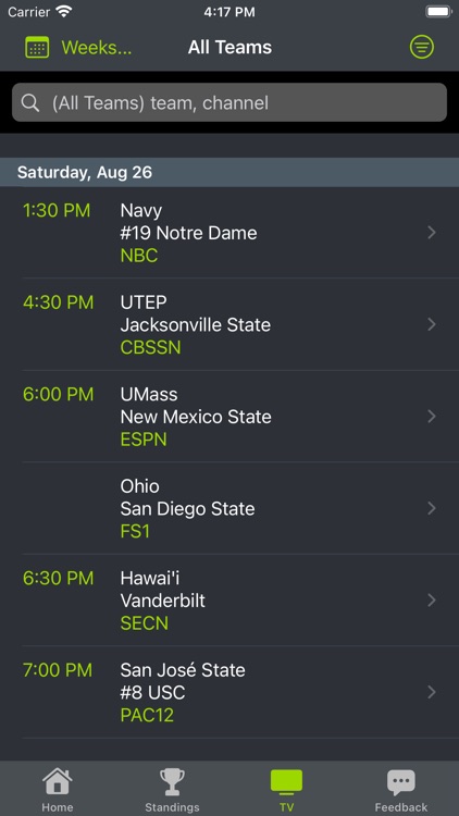 FSU Football Schedules screenshot-4