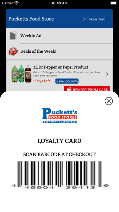 Pucketts Food Store Screenshot
