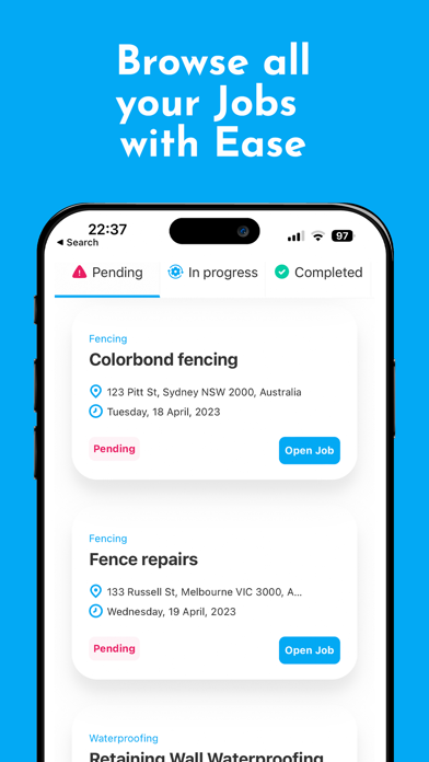 TradiePro Screenshot