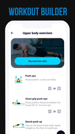 Game screenshot Workout For Men at Home Coach apk