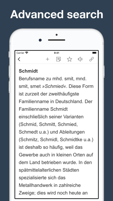 German Word and Name Origins Screenshot