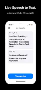Live Transcribe Voice Notes screenshot #1 for iPhone