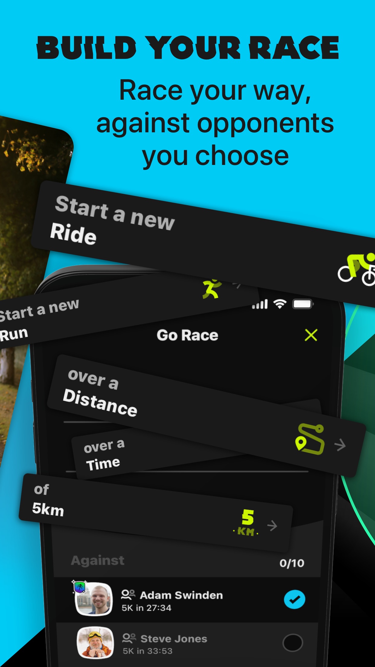 Screenshot do app Forrest — Run. Ride. Race!