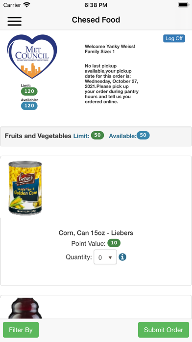 Chesed Food Screenshot
