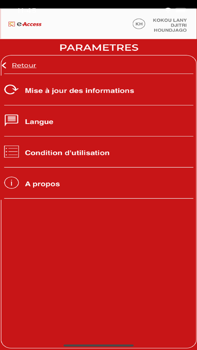 e-Access Screenshot
