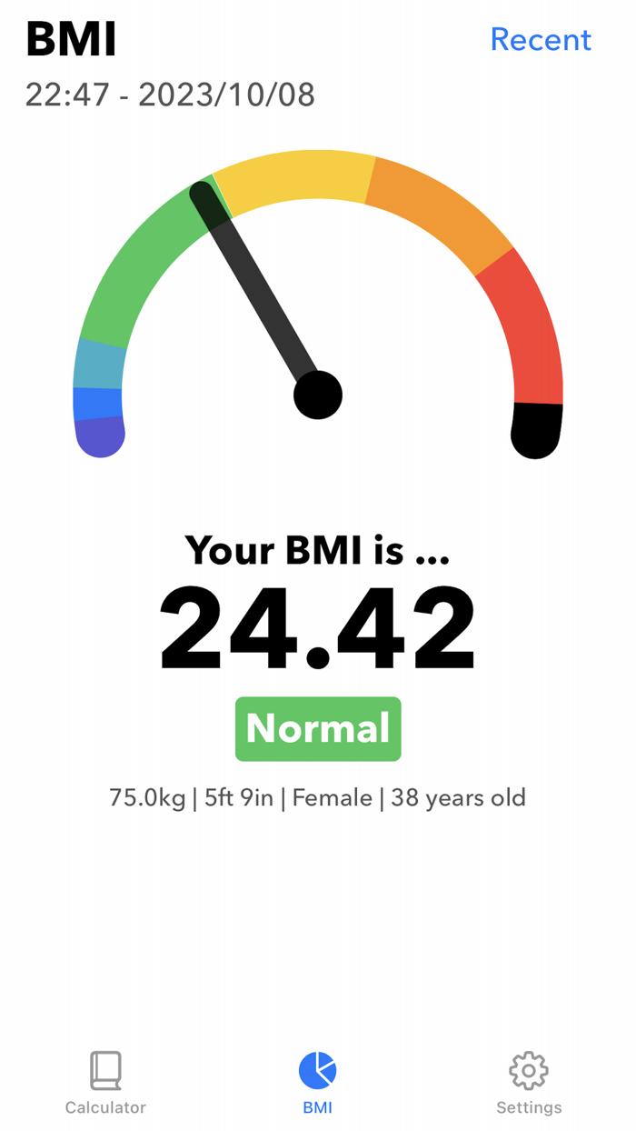 BMI Calculator and Tracker App