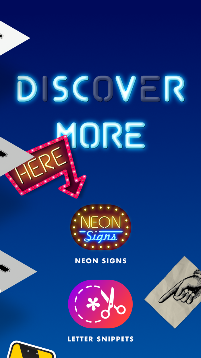 Neon Letter Animated Stickers