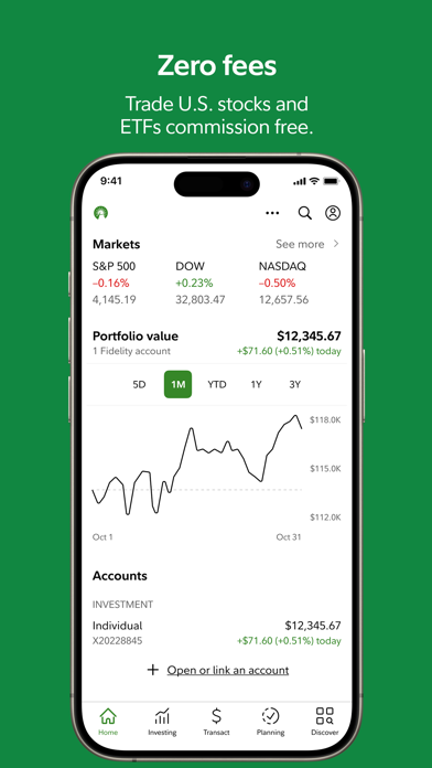 Fidelity Investments Screenshot