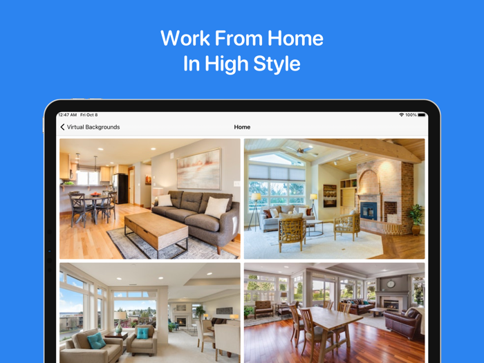 Virtual Backgrounds.