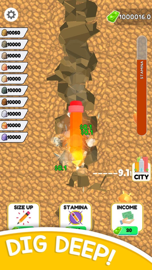 #2. Pen Dig (iOS) 由: DoDo Game Co