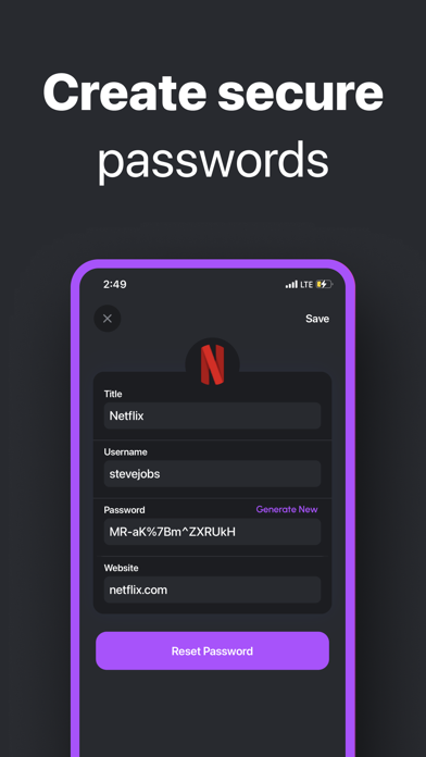 Passkey Passwords Screenshot