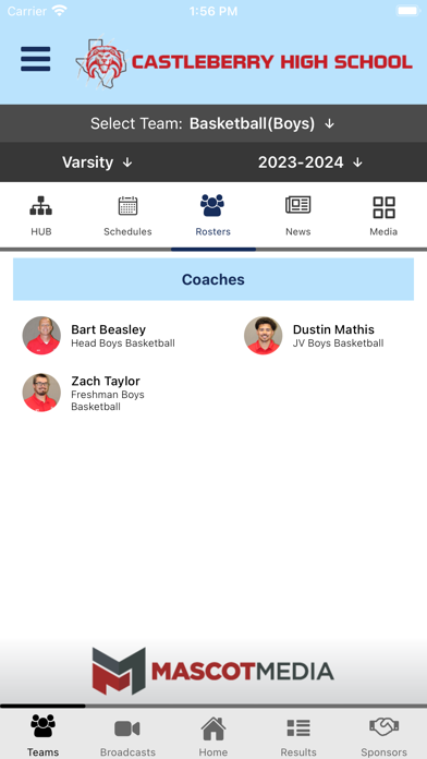 Castleberry ISD Athletics Screenshot