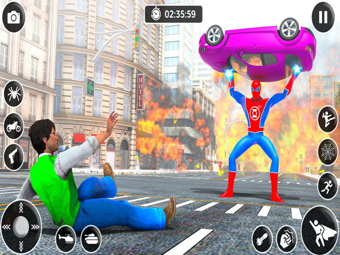 Spider Games Rope Hero Battle
