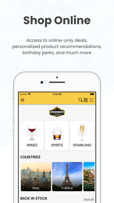 Sportsmans discount liquor iPhone screenshot 1 - Shopping app