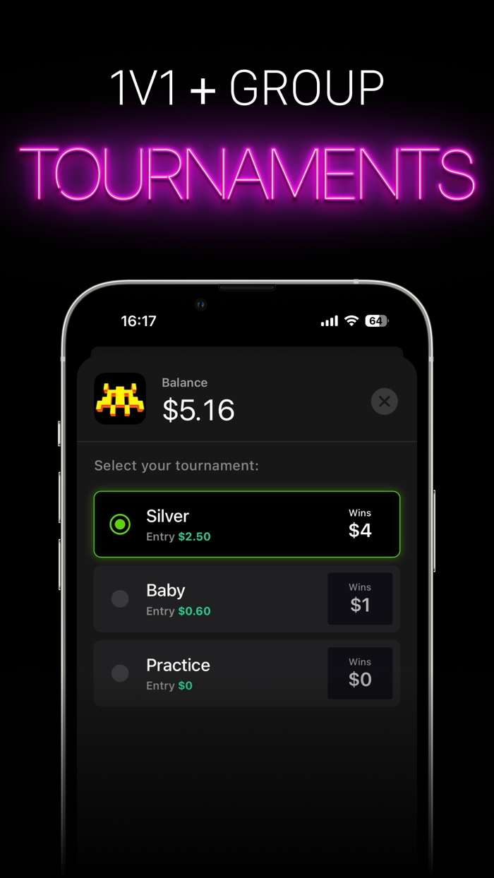 Invaders Cash Win Money