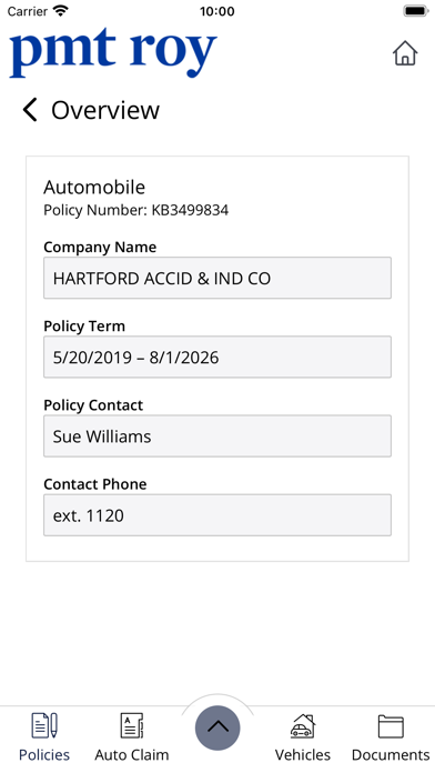 PMT ROY Portail entreprises Screenshot